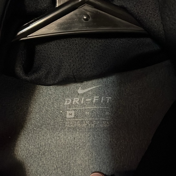 Black and gray athletic Nike hoodie medium - Picture 2 of 2